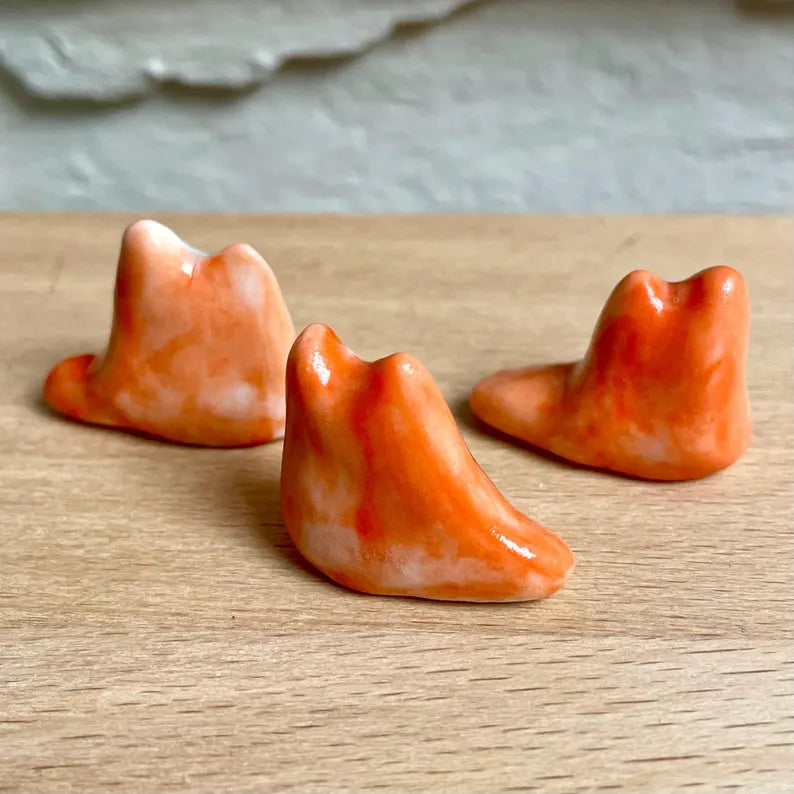 Tiny Porcelain Cat – Hand-Sculpted Mini Kitty Figurine (Selected at Random)