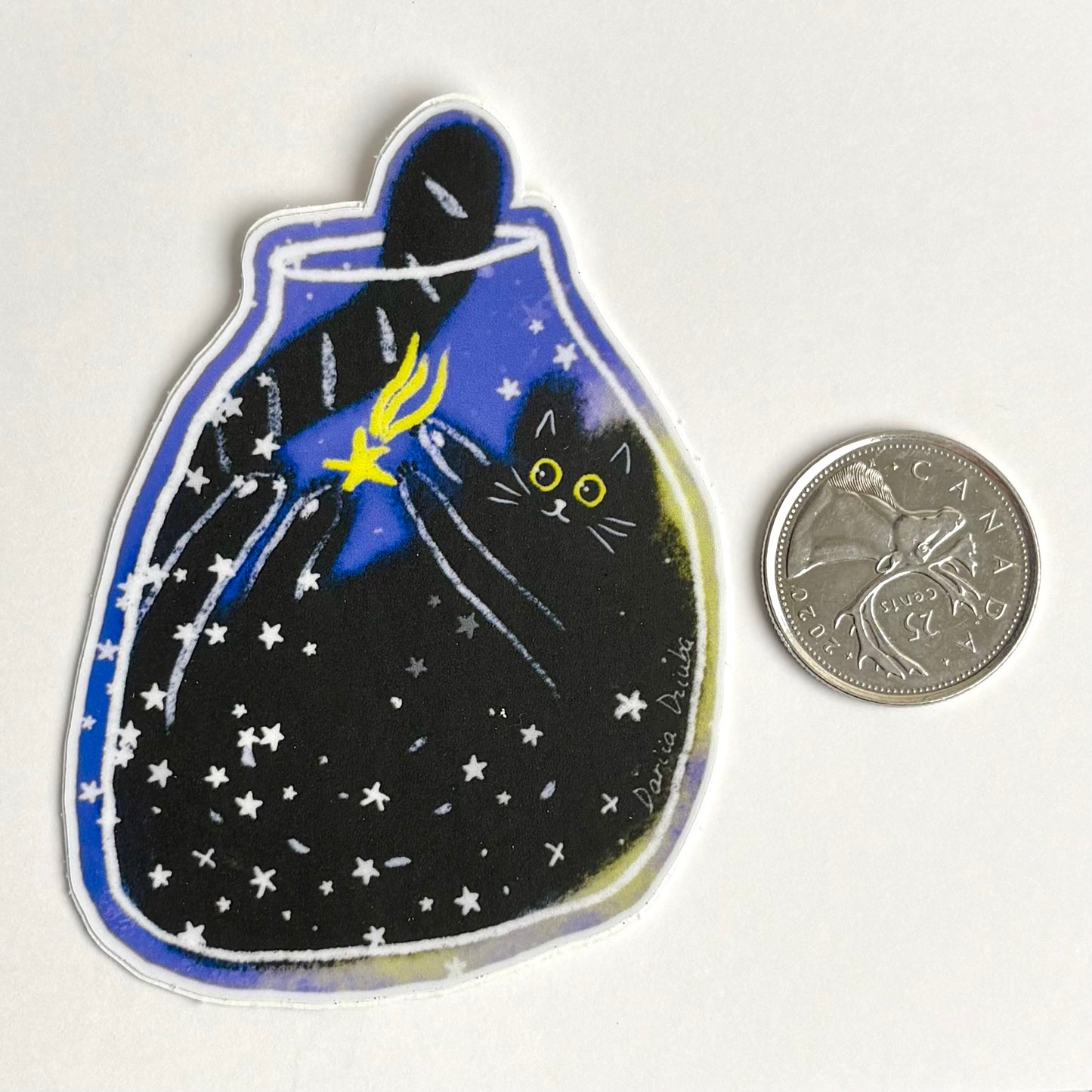 Sticker: Cat and Star
