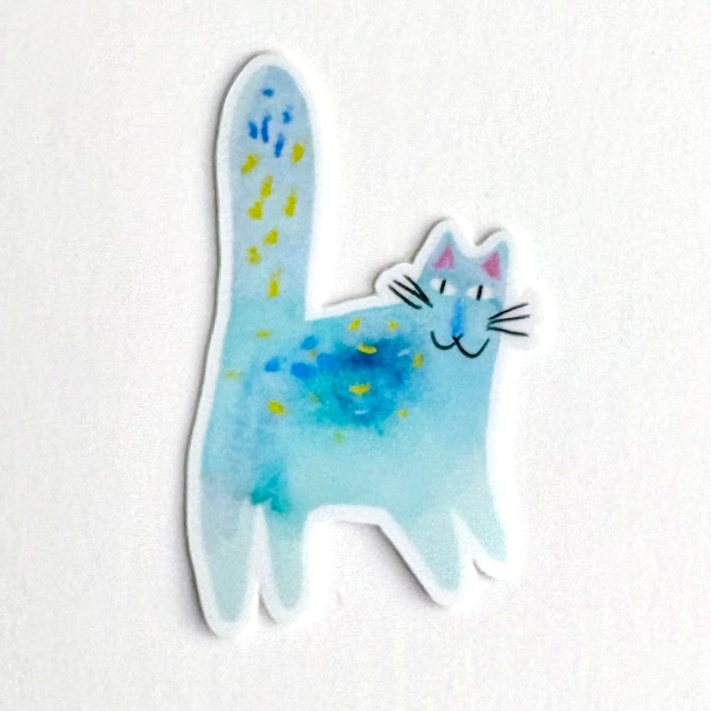 Sticker: Blue Cat