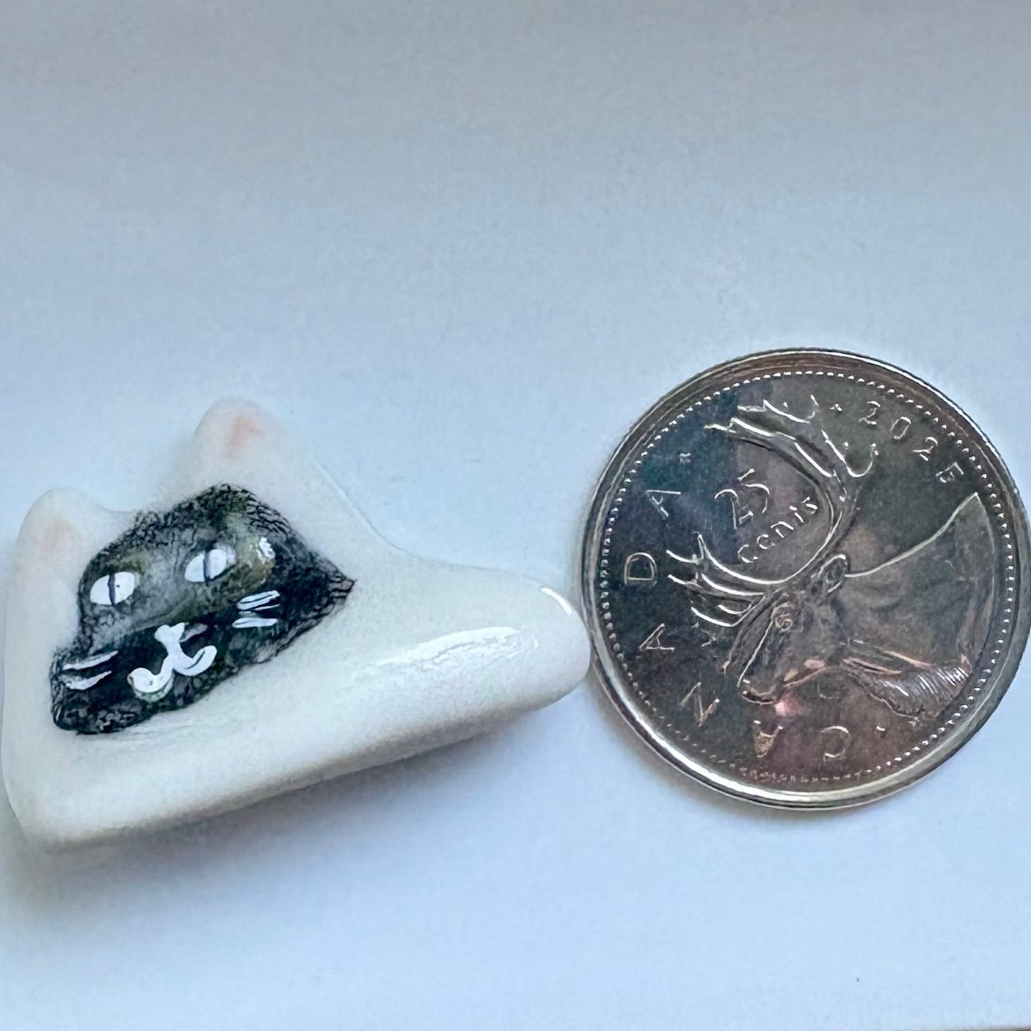Tiny Porcelain Cat – Hand-Sculpted Mini Kitty Figurine (Selected at Random)