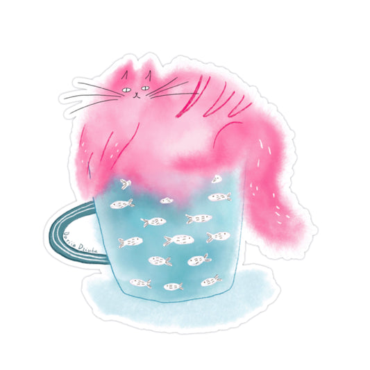 Sticker: Cotton Candy Cat