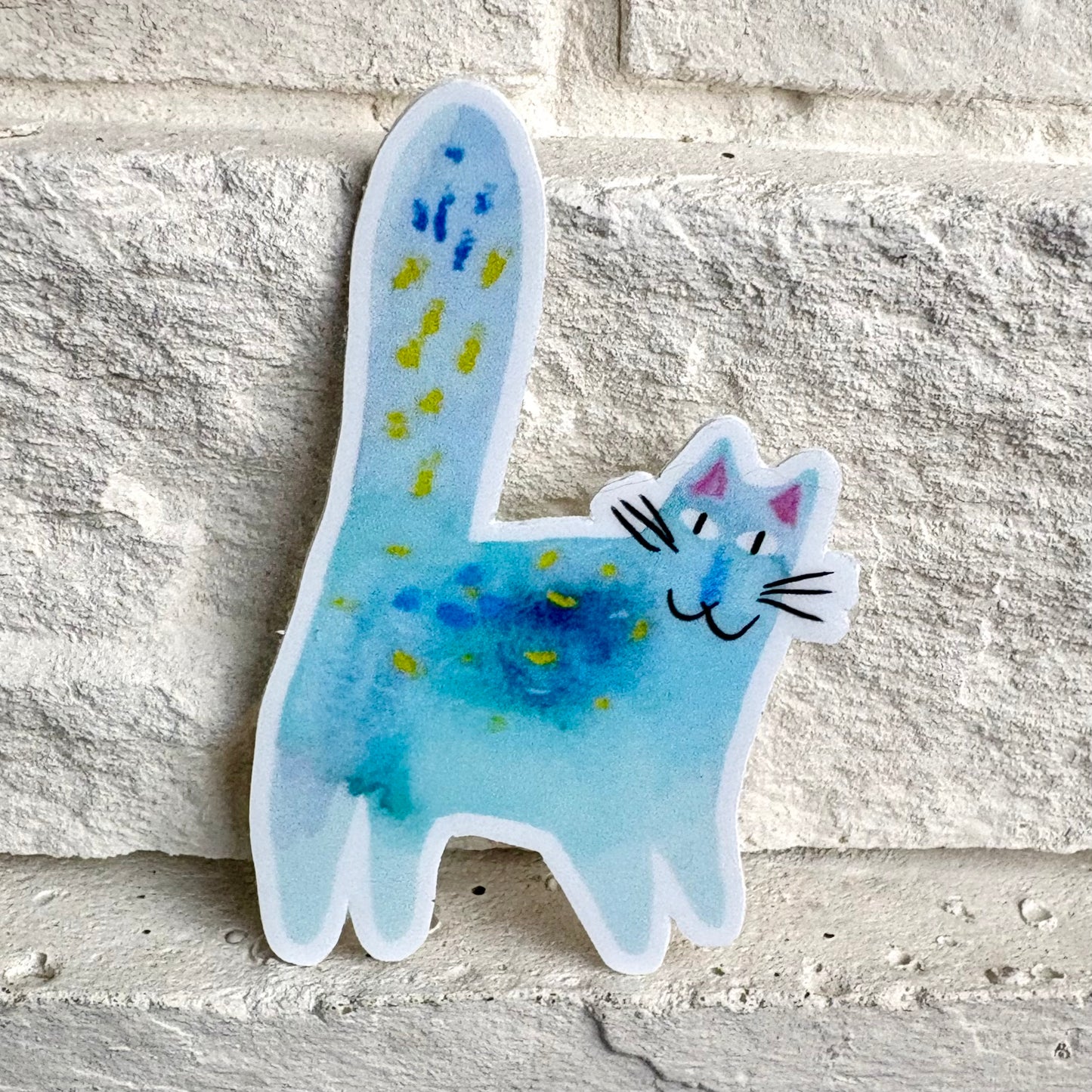 Sticker: Blue Cat
