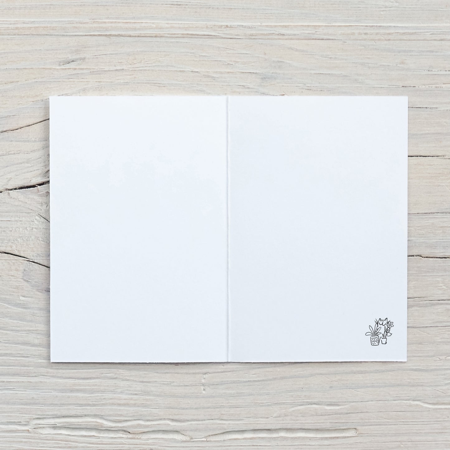 Vertical Greeting card: Cozy Cat with Hot Cocoa