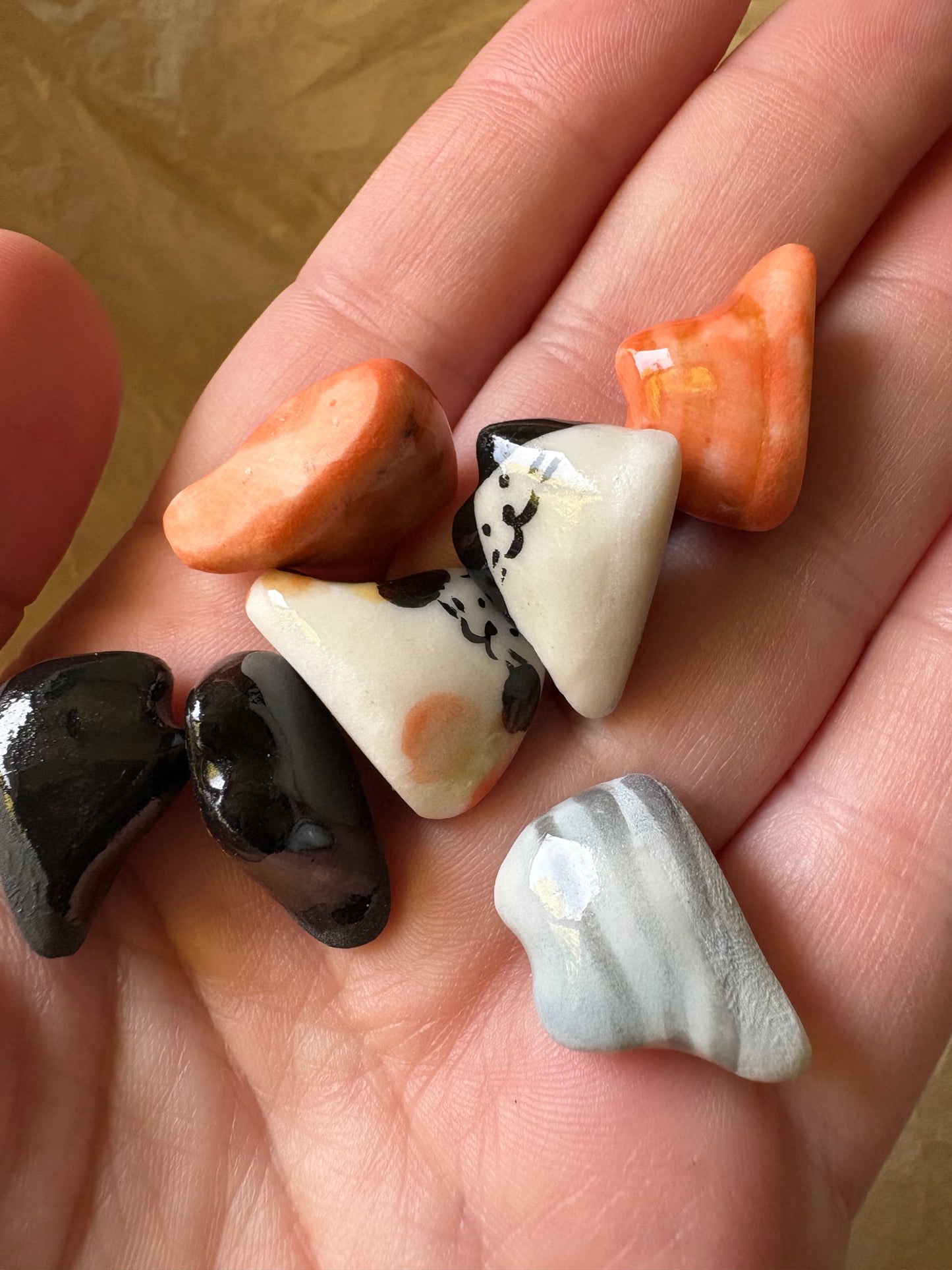 Tiny Porcelain Cat – Hand-Sculpted Mini Kitty Figurine (Selected at Random)