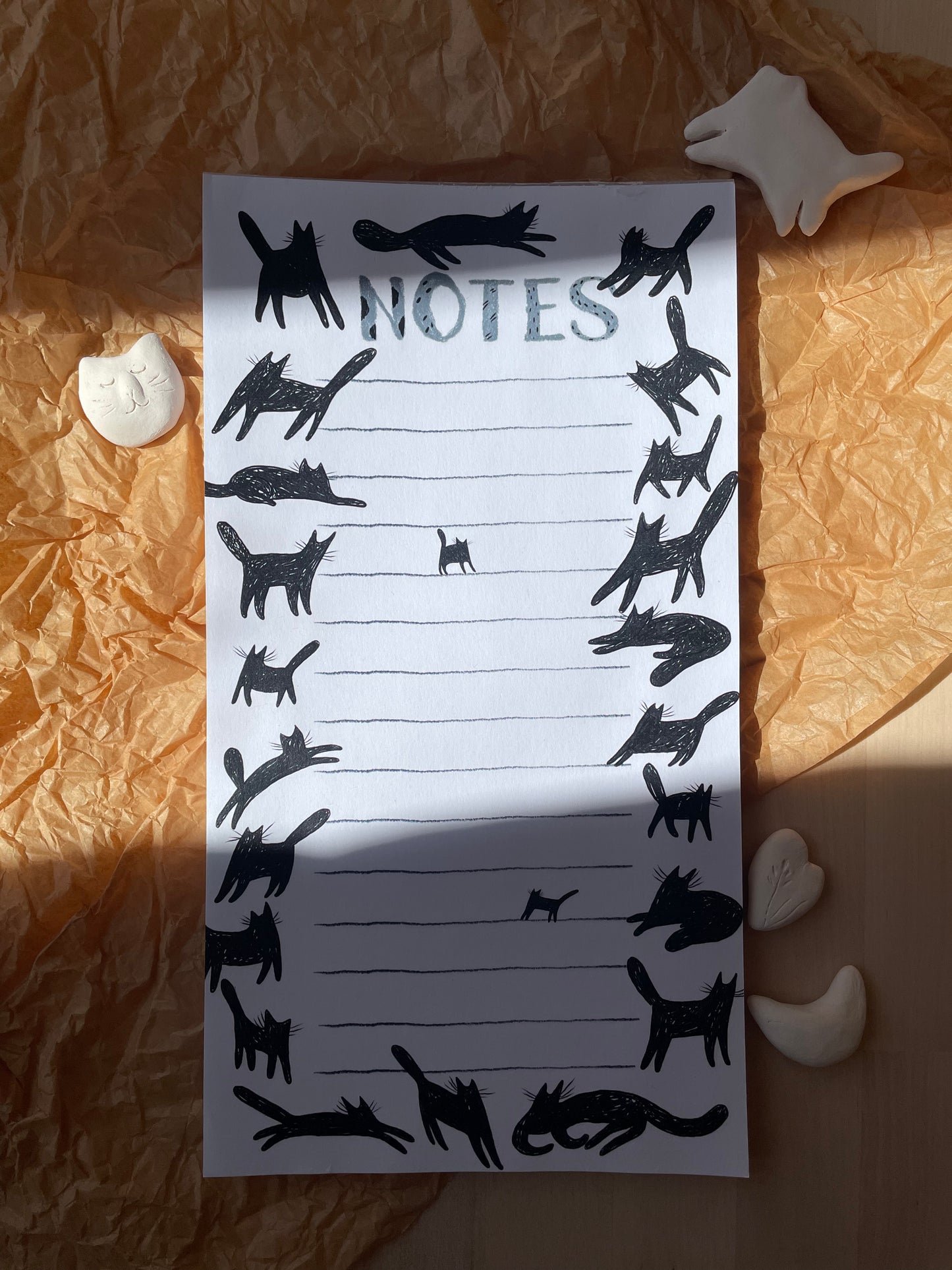 Bloc-notes avec des chats: Chats noirs