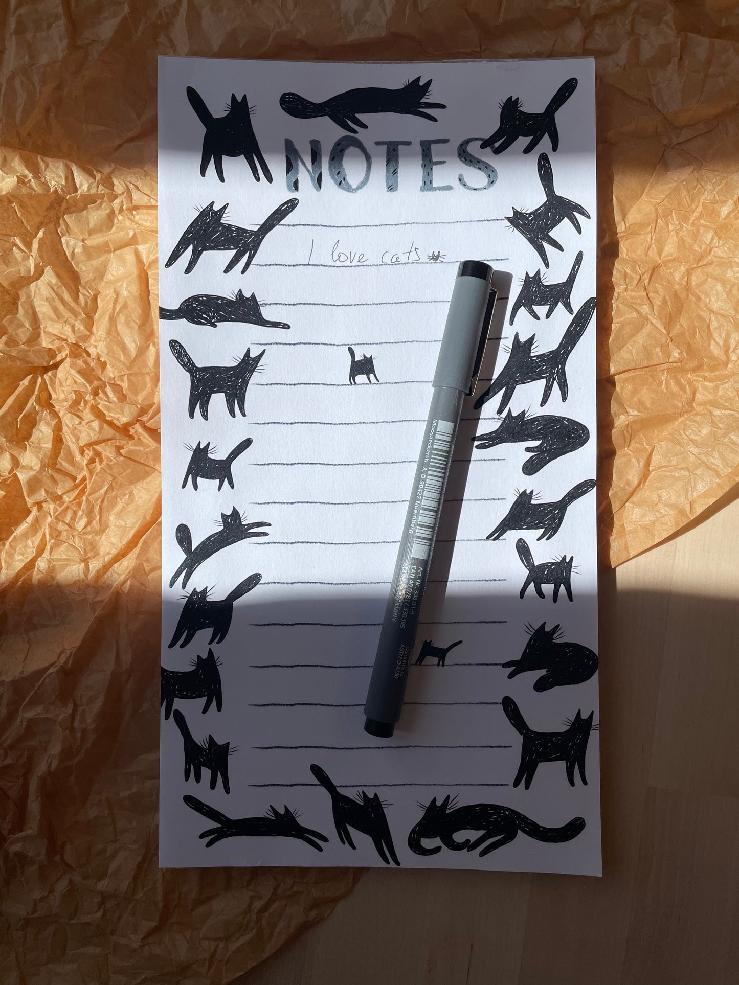 Bloc-notes avec des chats: Chats noirs