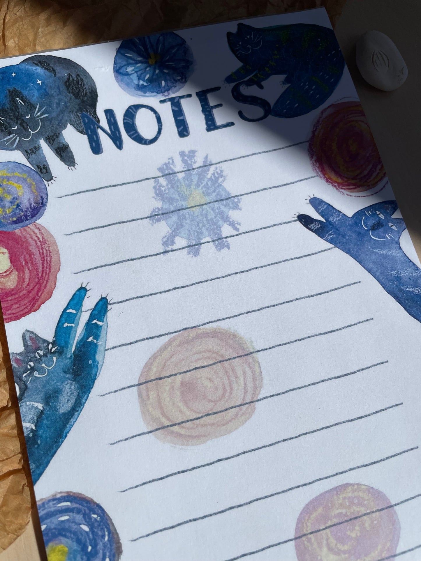 Bloc-notes avec des chats: Chats et fleurs