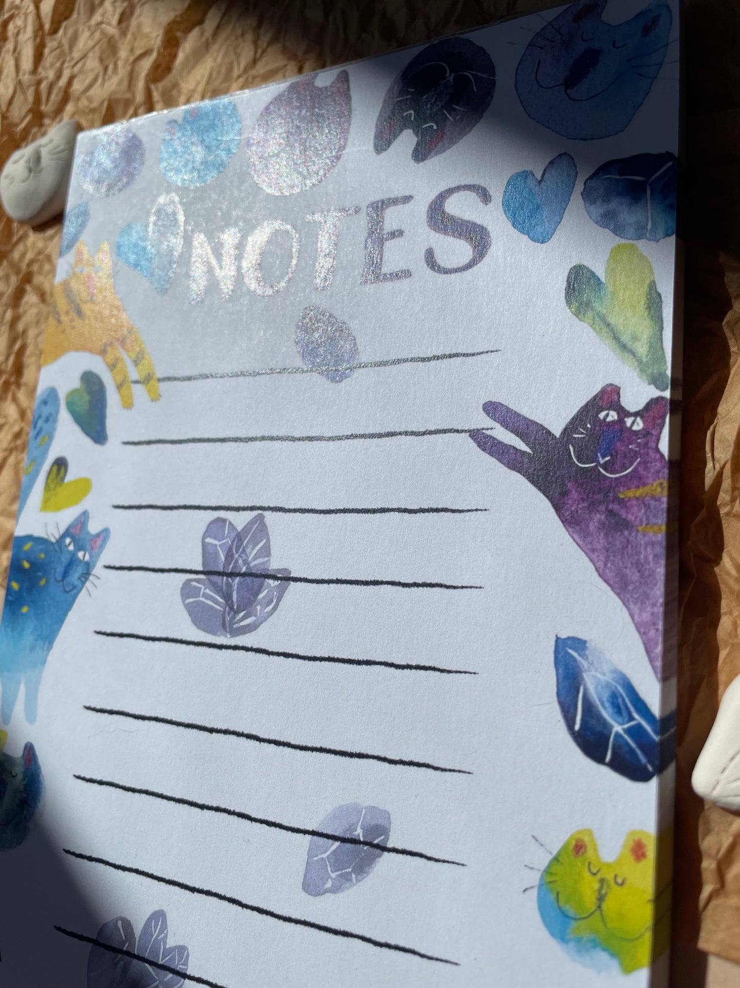 Notepad: Cats and crystals