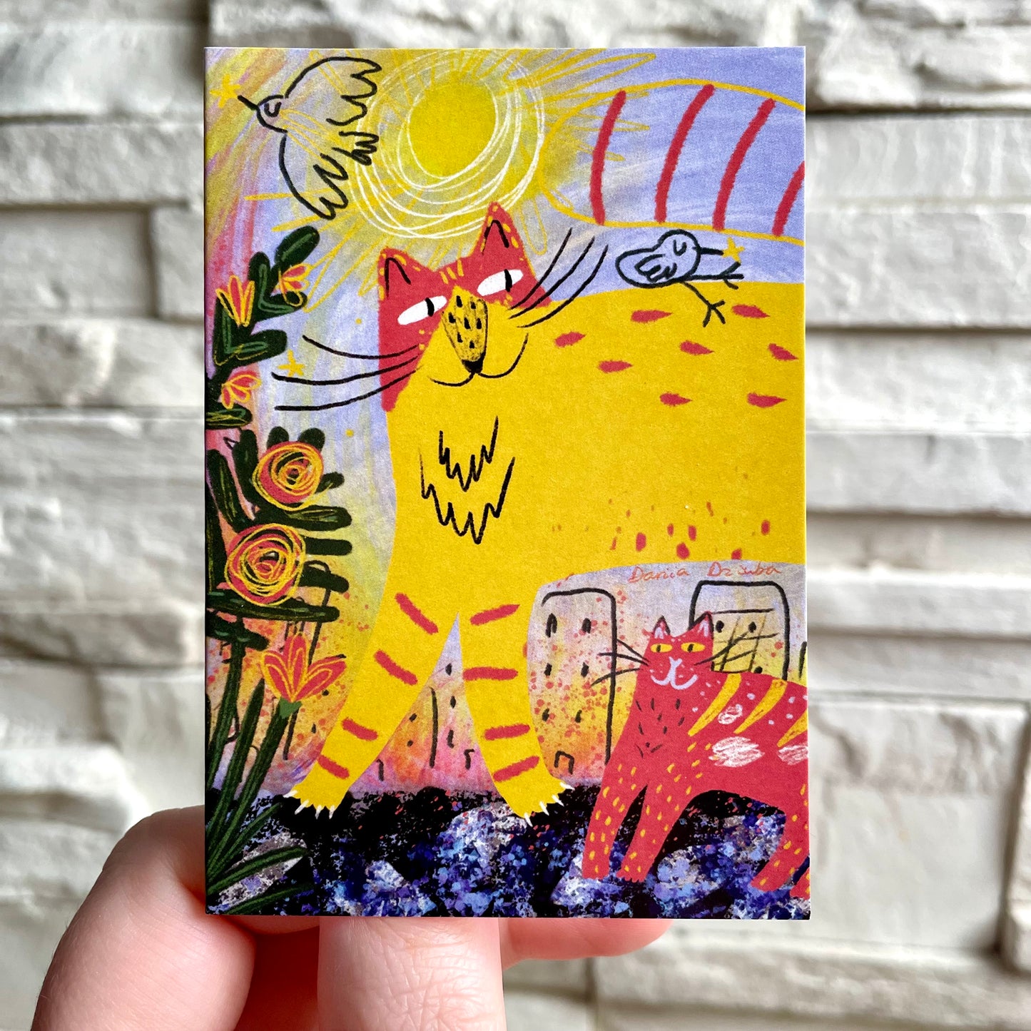 Mini carte : Chats ensoleillés