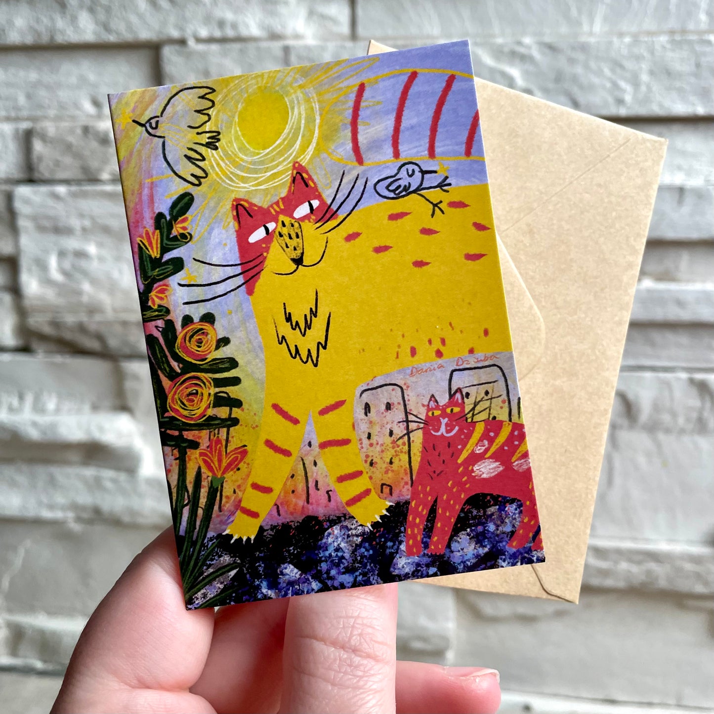 Mini carte : Chats ensoleillés