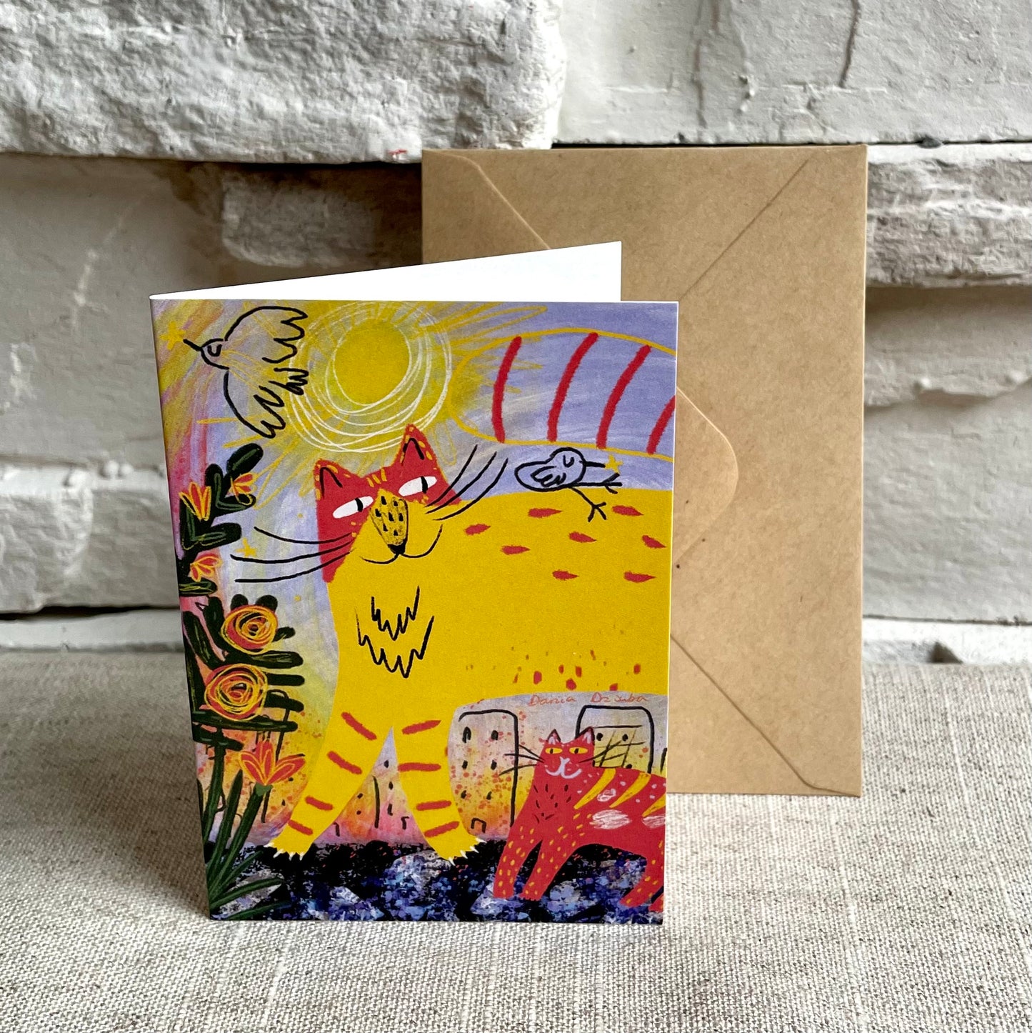 Mini carte : Chats ensoleillés