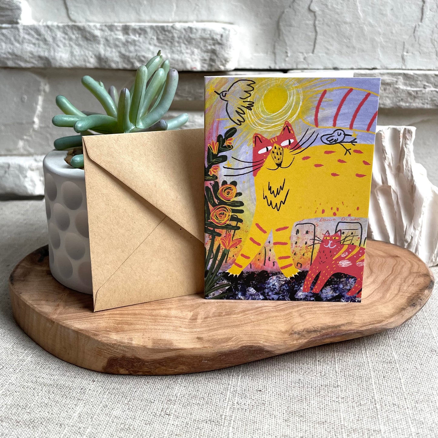 Mini carte : Chats ensoleillés