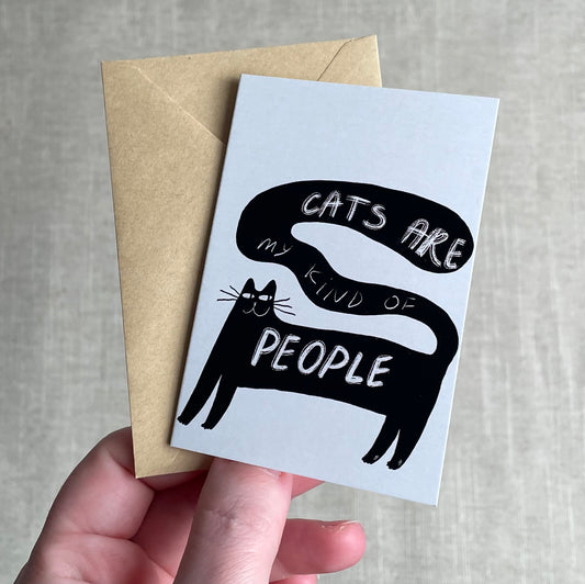 Mini card: Cats are my Kind of People