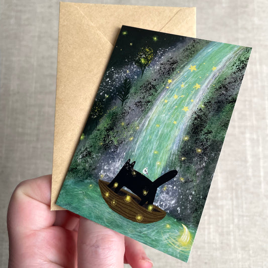 Mini card: A Starry Waterfall