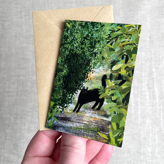 Mini card: Cats in the Greenery