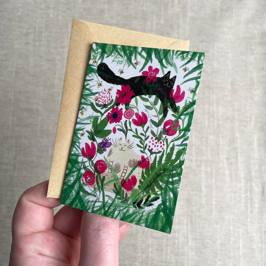 Mini carte : Chats ensoleillés