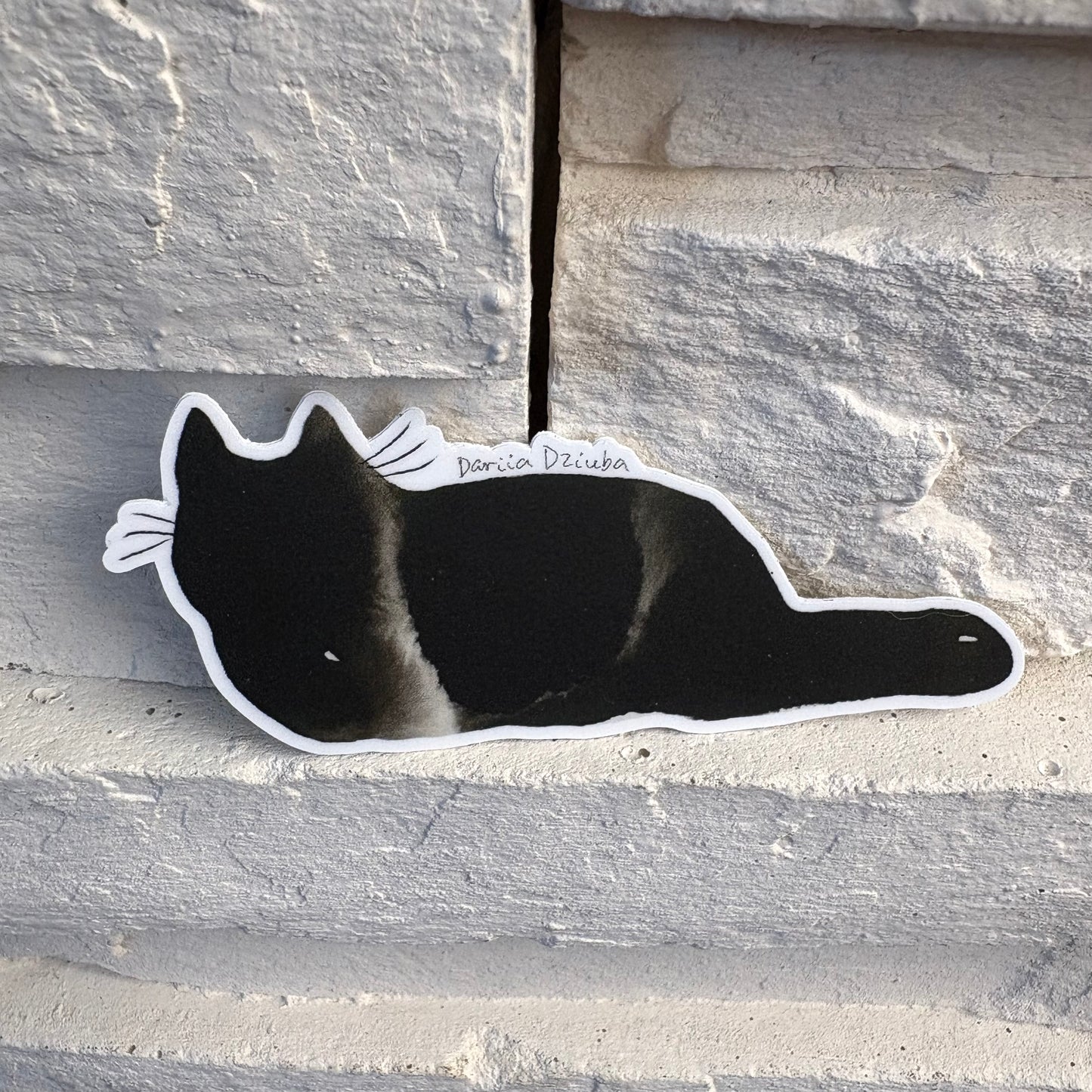 Autocollant : Chat pain d'encre