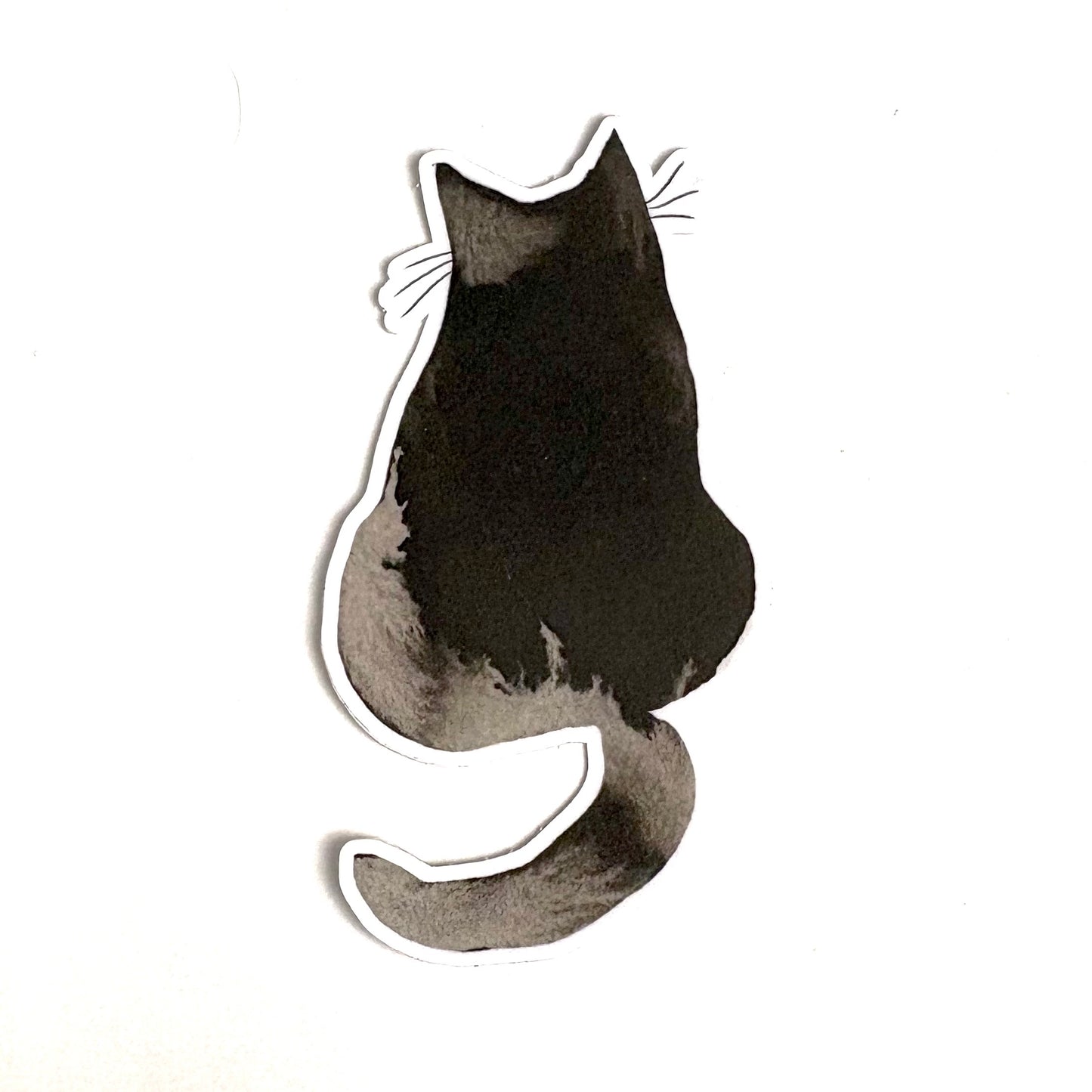 Autocollant : Chat calme à l'encre