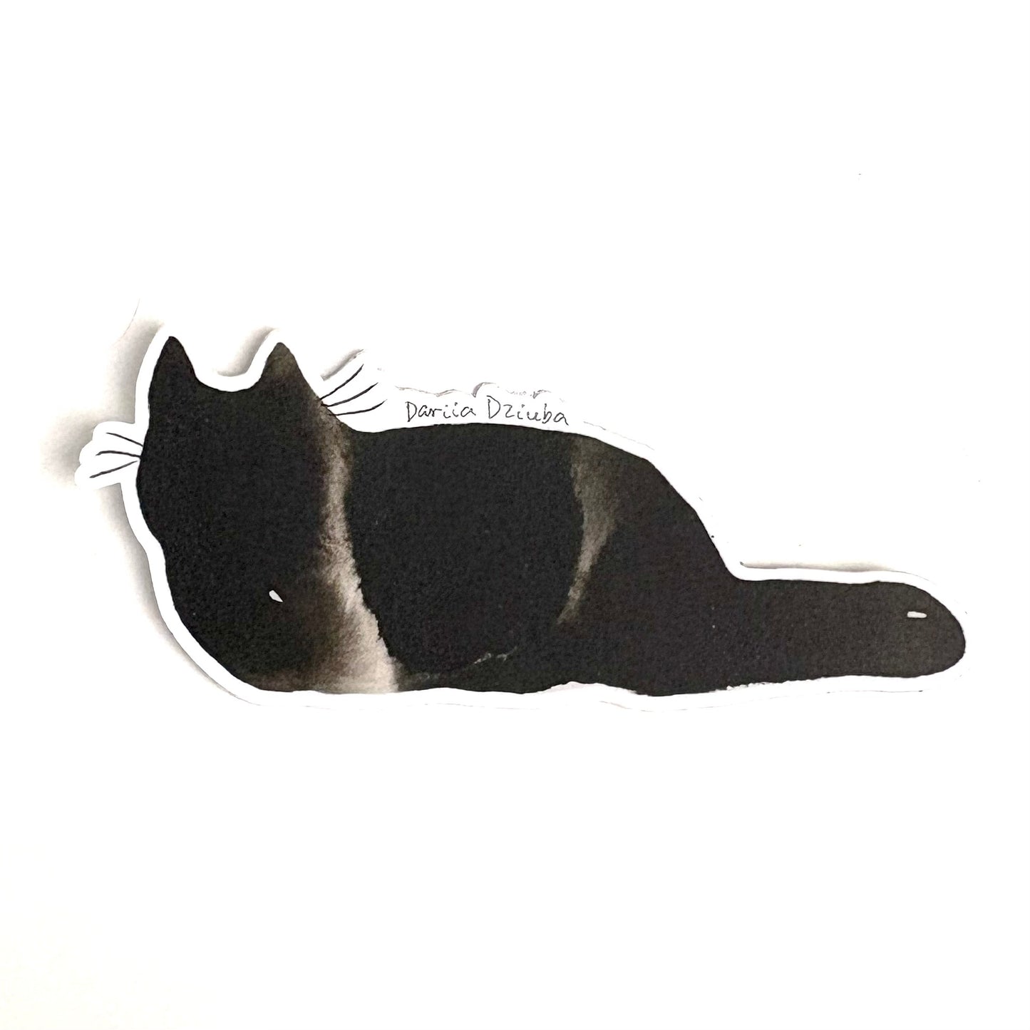 Autocollant : Chat pain d'encre
