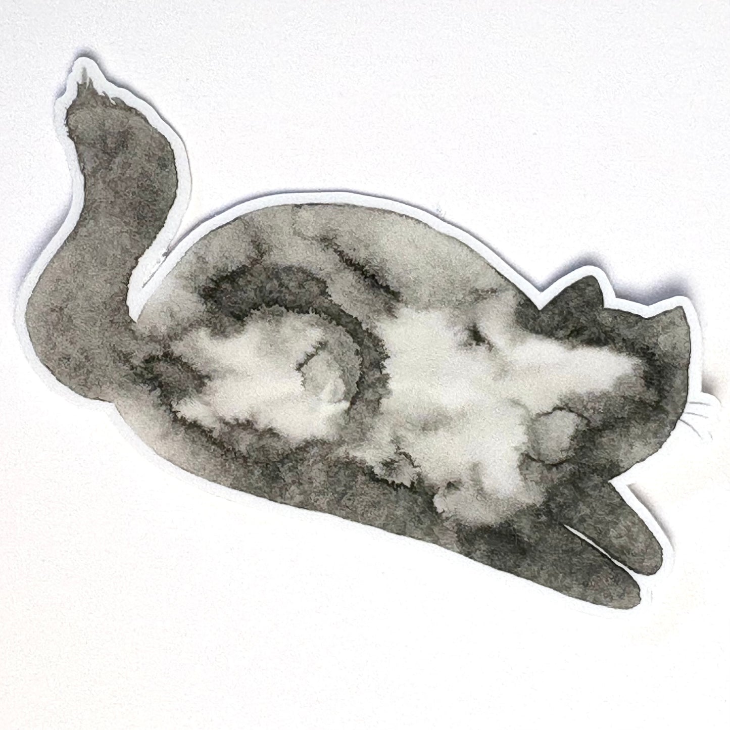 Autocollant: Autocollant chat pain d’encre