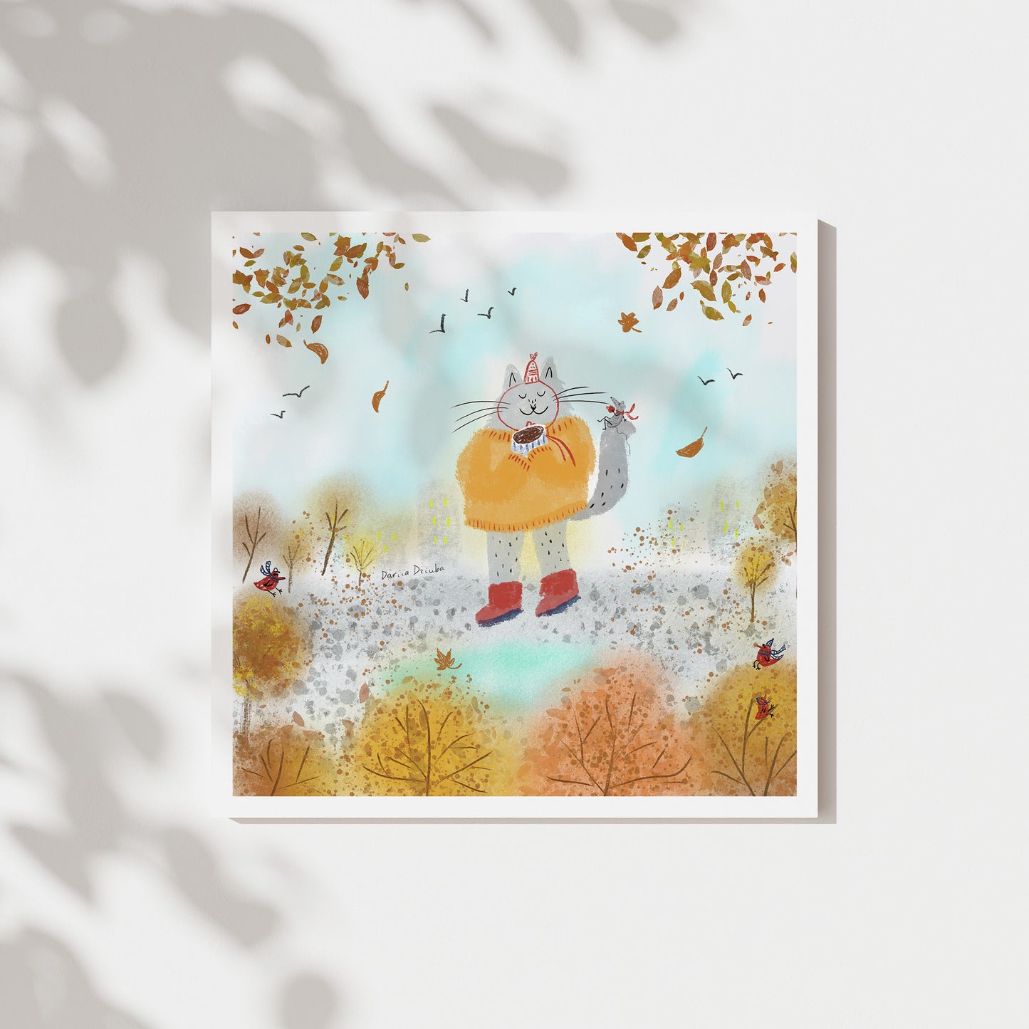 Unframed Art Print: Enjoying the Fall