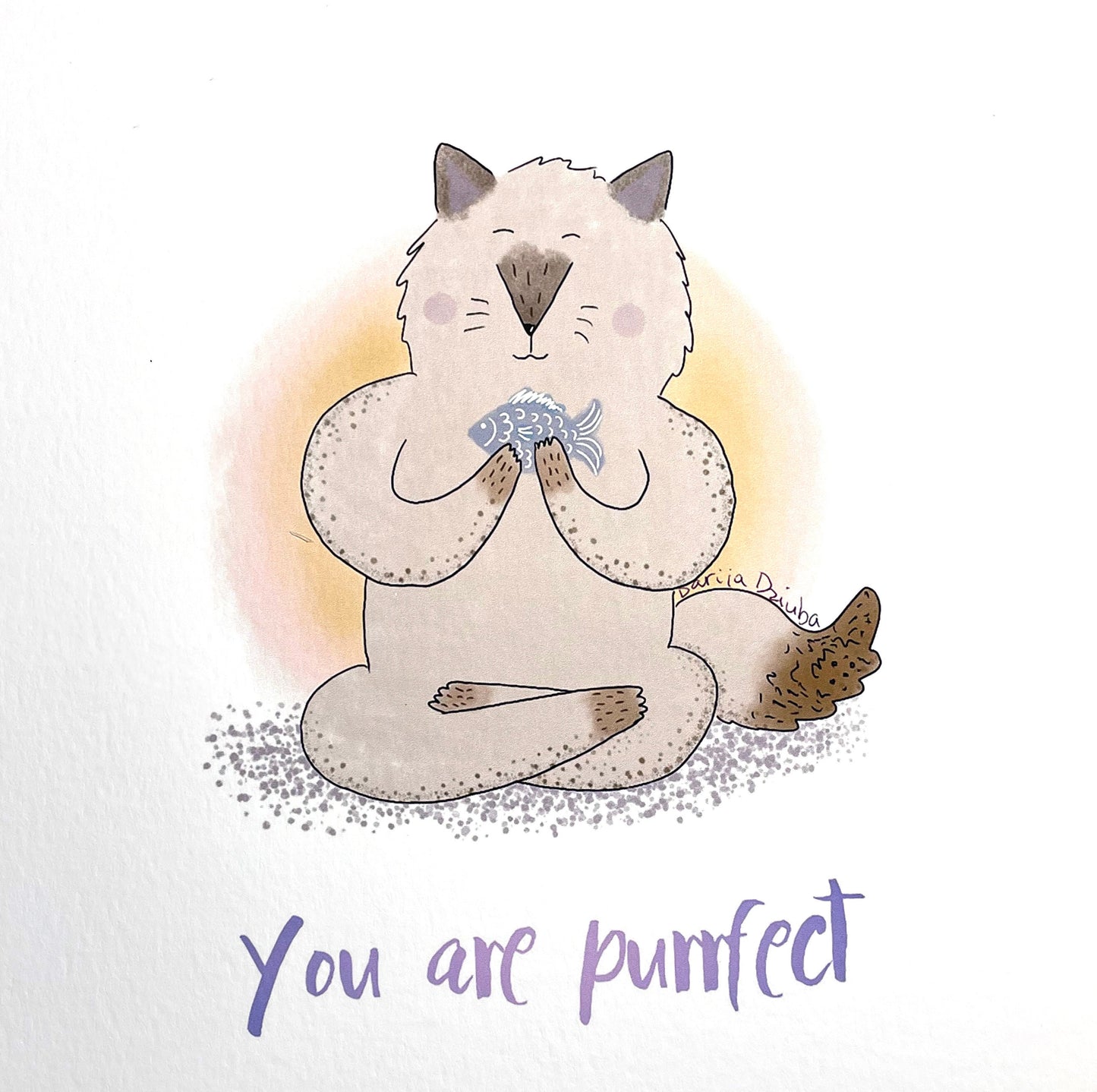 Impression d'art sans cadre : Tu es Purrfect !