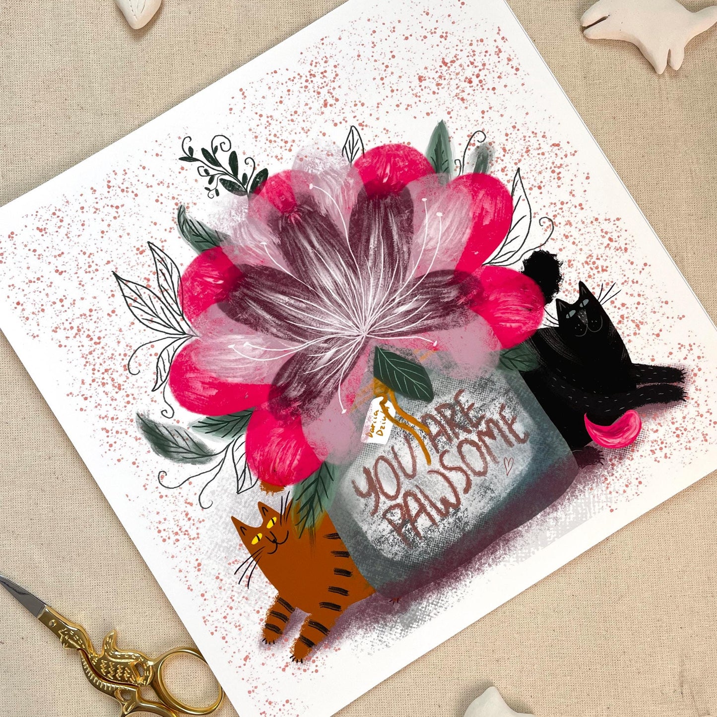 Impression d'art de chat : Tu es génial