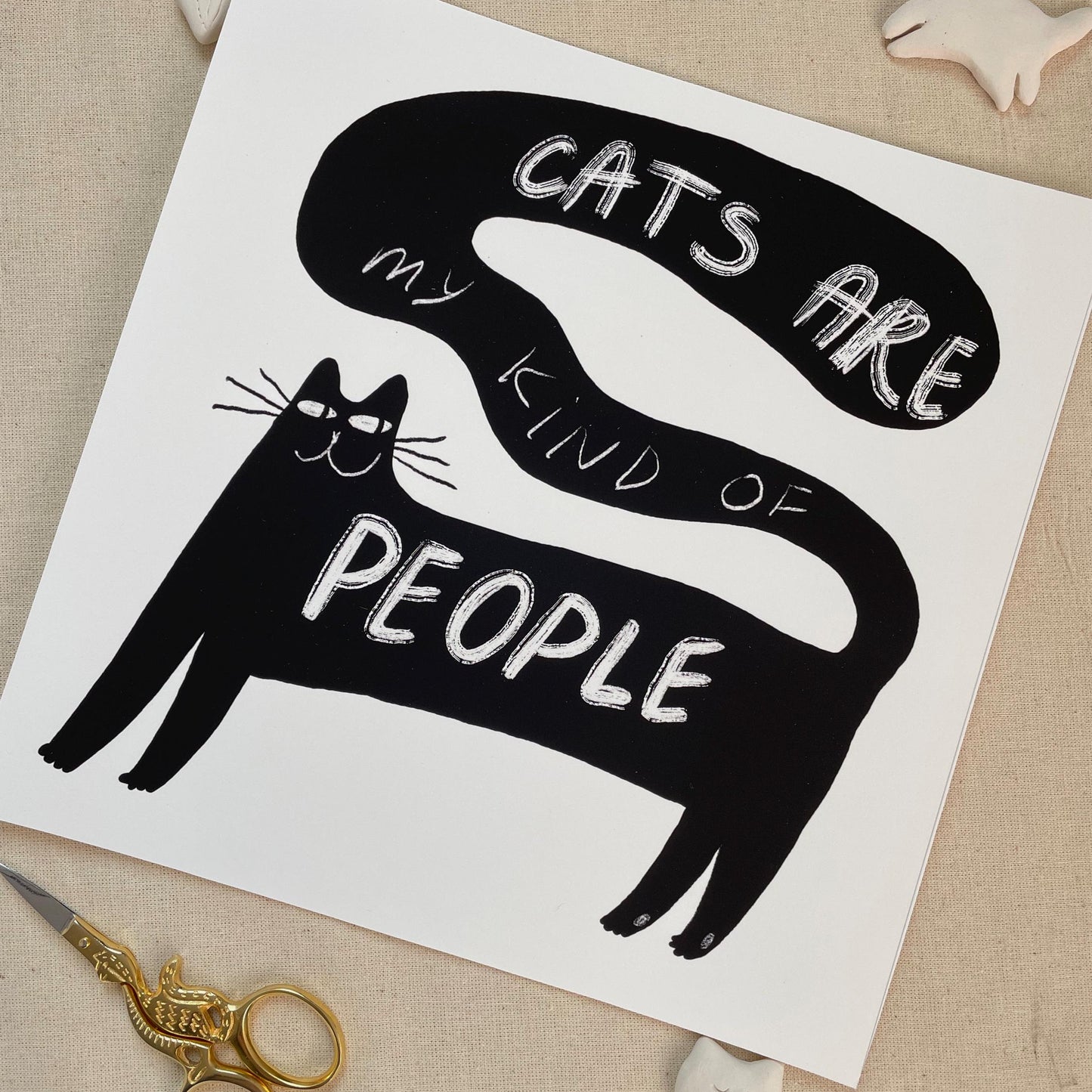 Unframed art print: Cats are My Kind of People