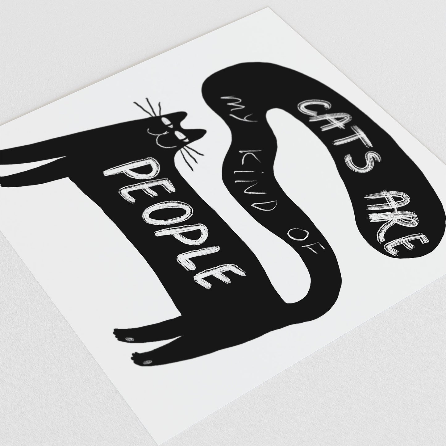 Unframed art print: Cats are My Kind of People