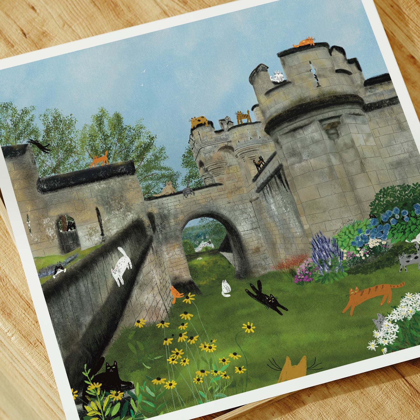 Unframed art print: At the walls of Camelot