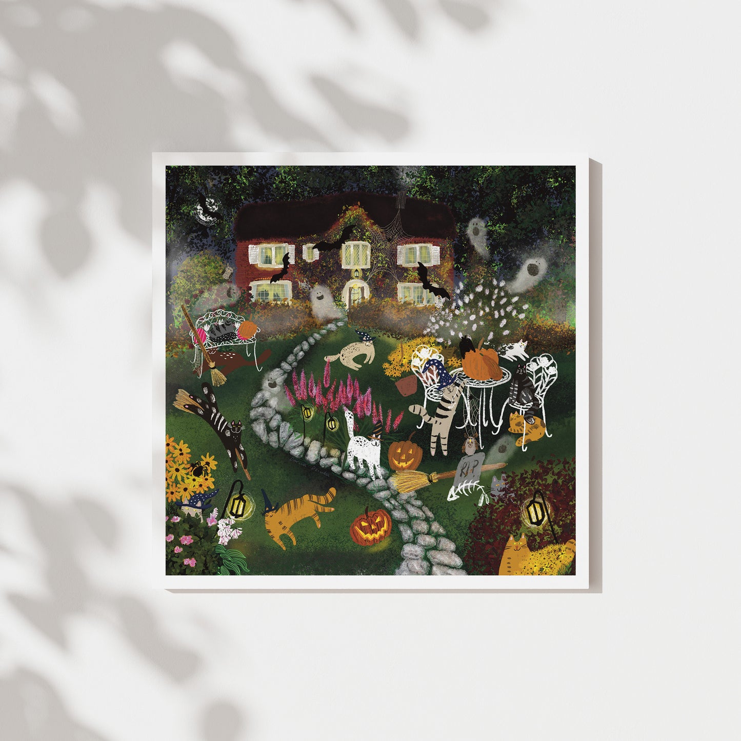 Unframed Art Print: Mystical Meow Manor
