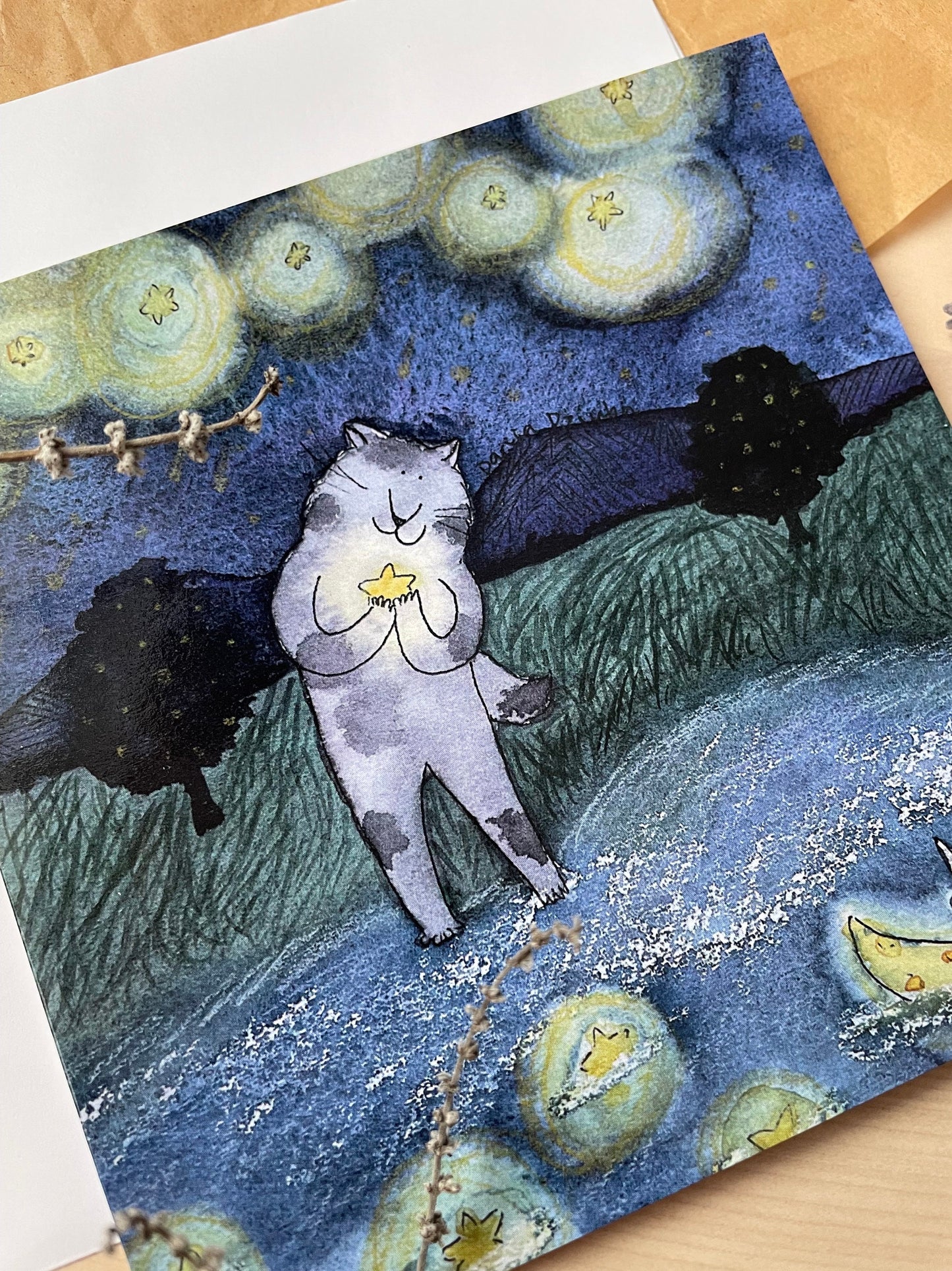 Square card friends: Greeting card