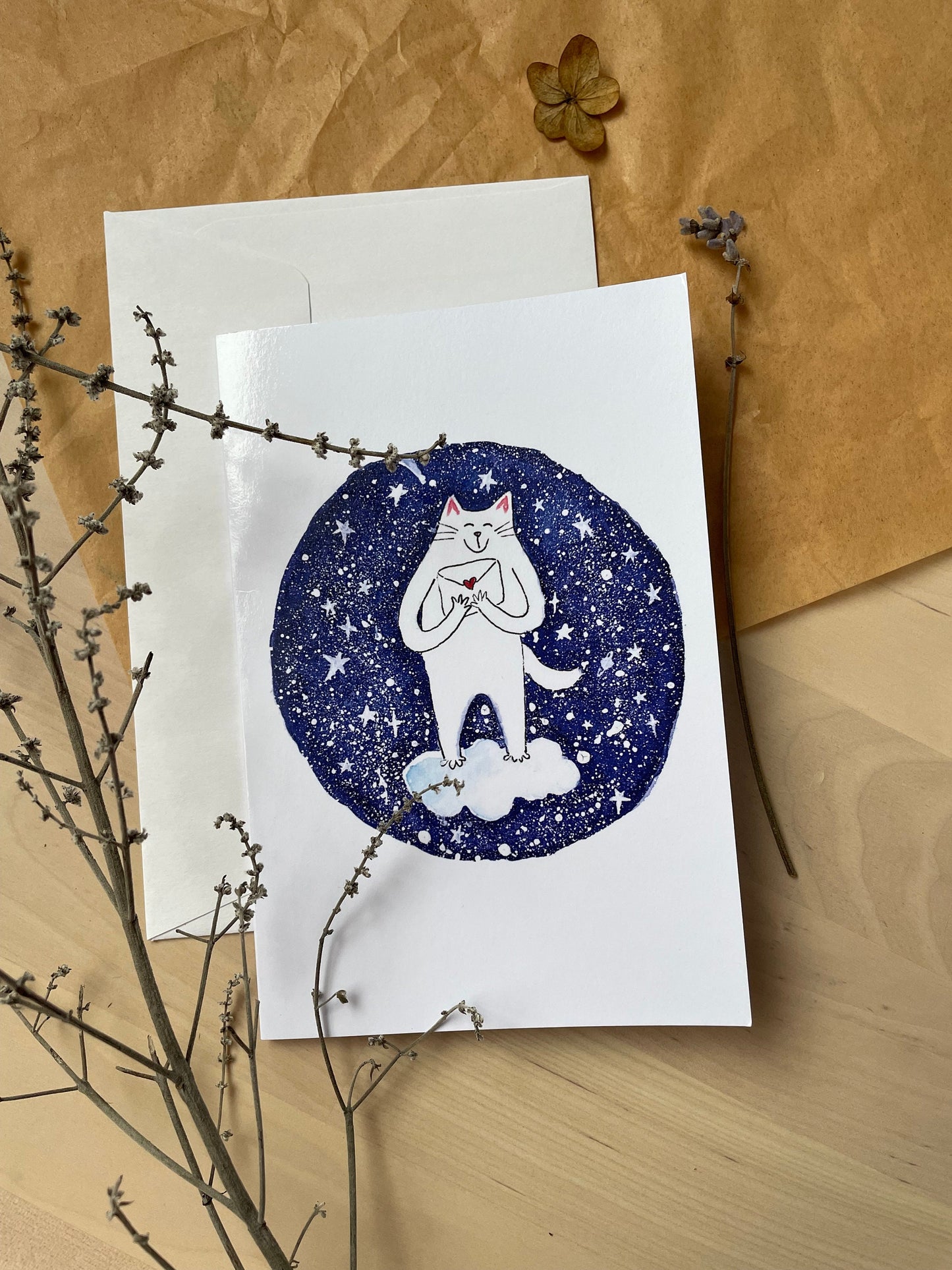 Vertical Greeting card: Love mail