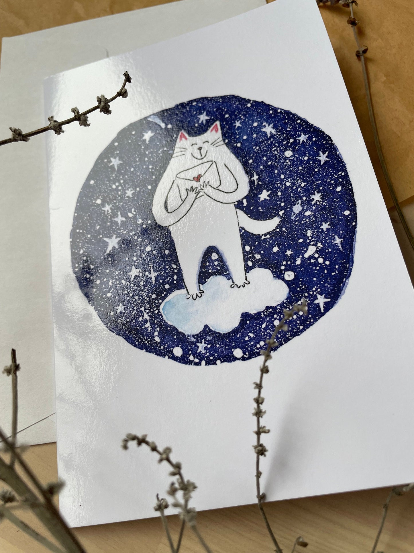 Vertical Greeting card: Love mail