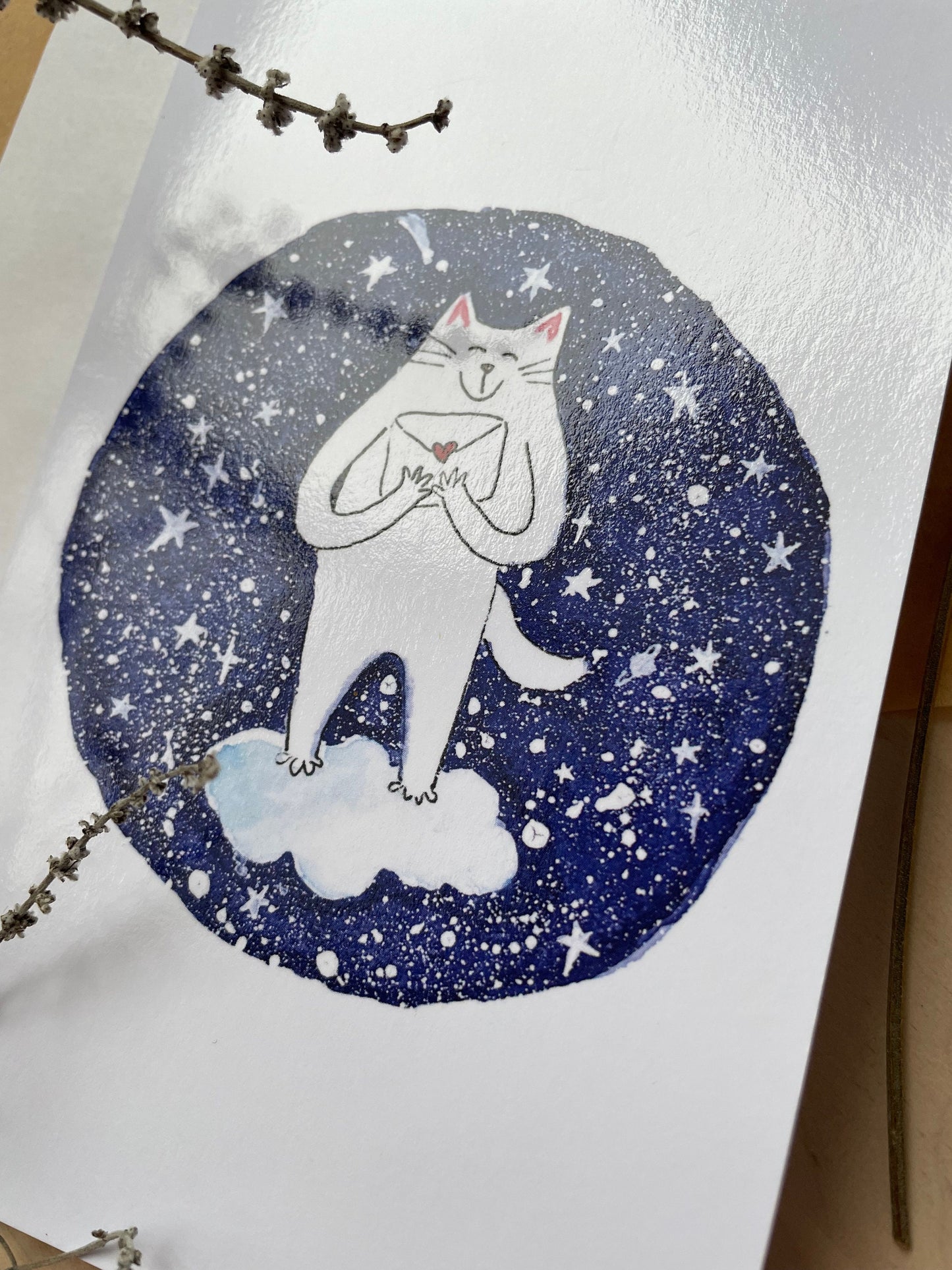 Vertical Greeting card: Love mail