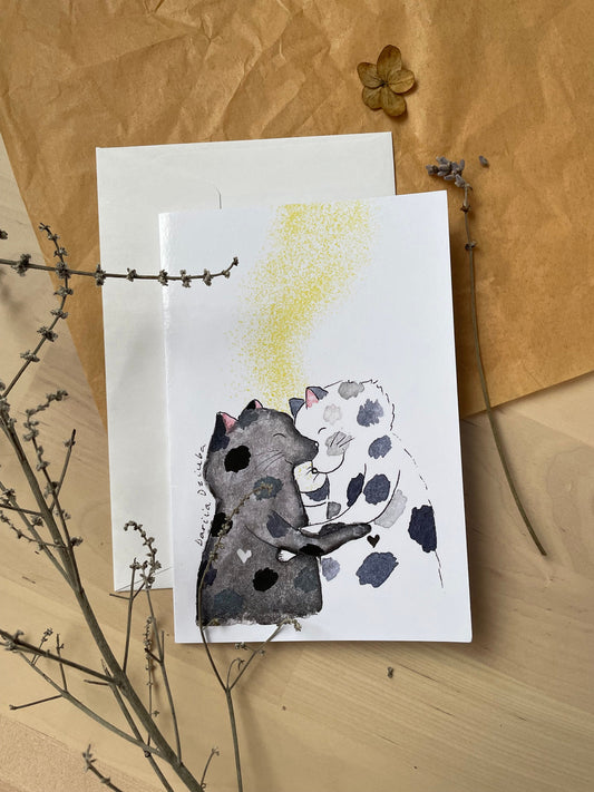 Vertical Greeting card:  Love is magic