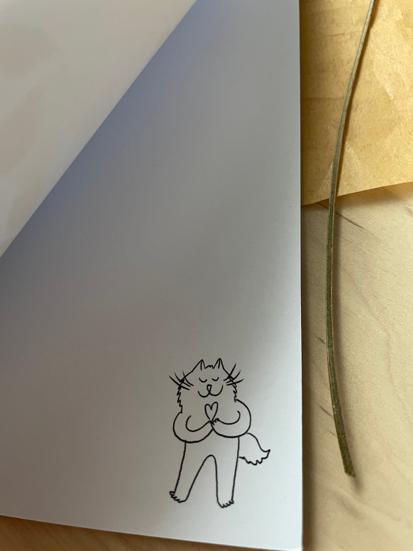 Carte de vœux verticale : L'amour est magique