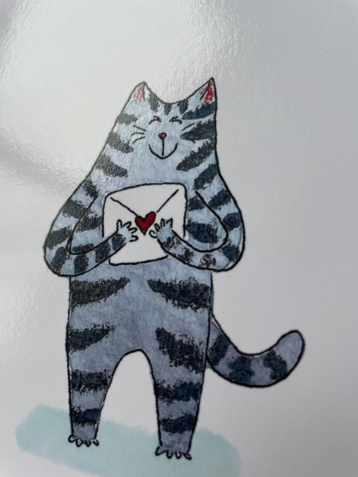 Carte de vœux verticale : Tu as reçu un message d'amour