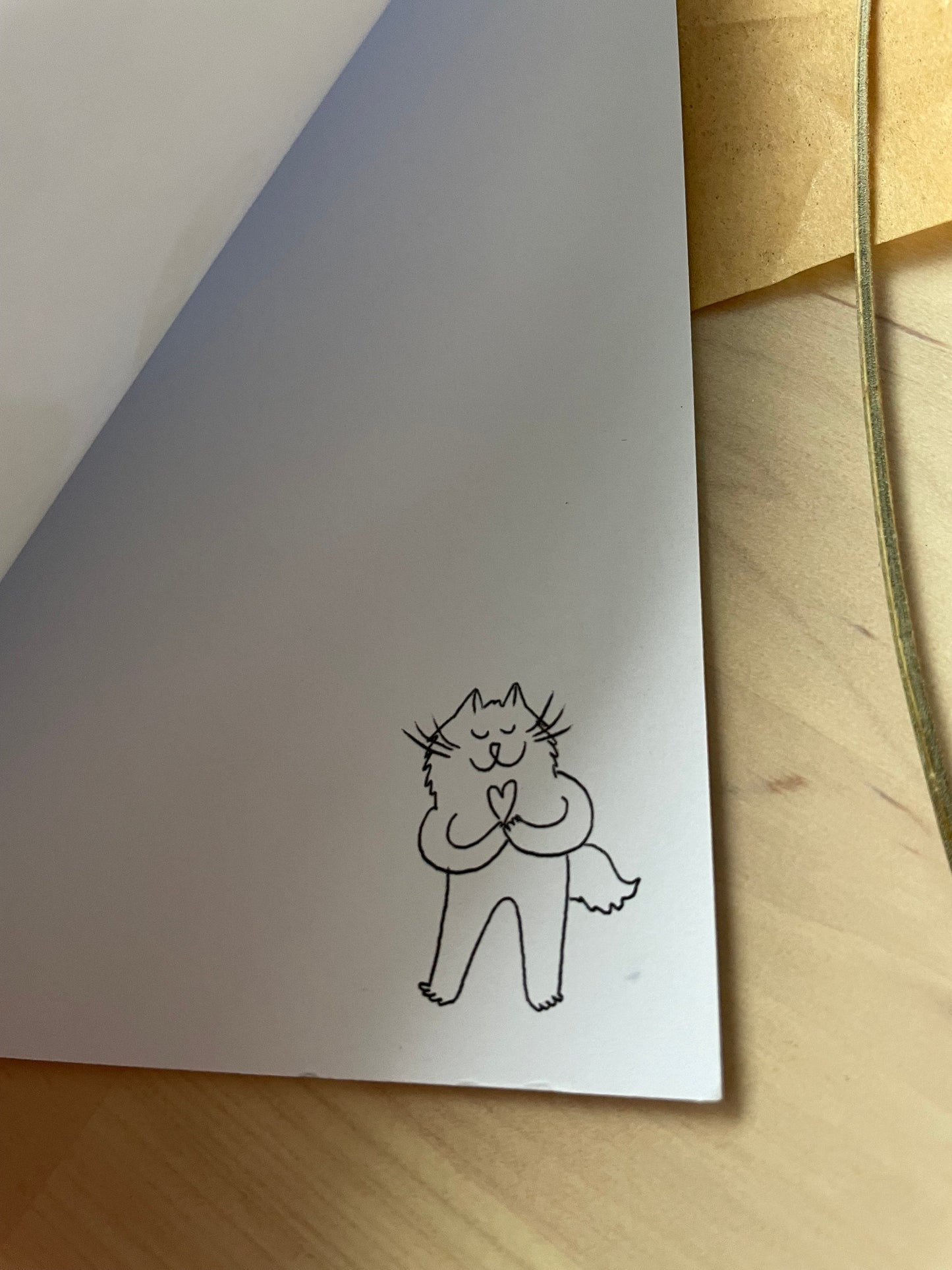 Carte de vœux verticale : Tu as reçu un message d'amour