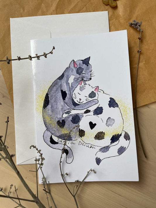 Vertical Greeting card: Love is magic