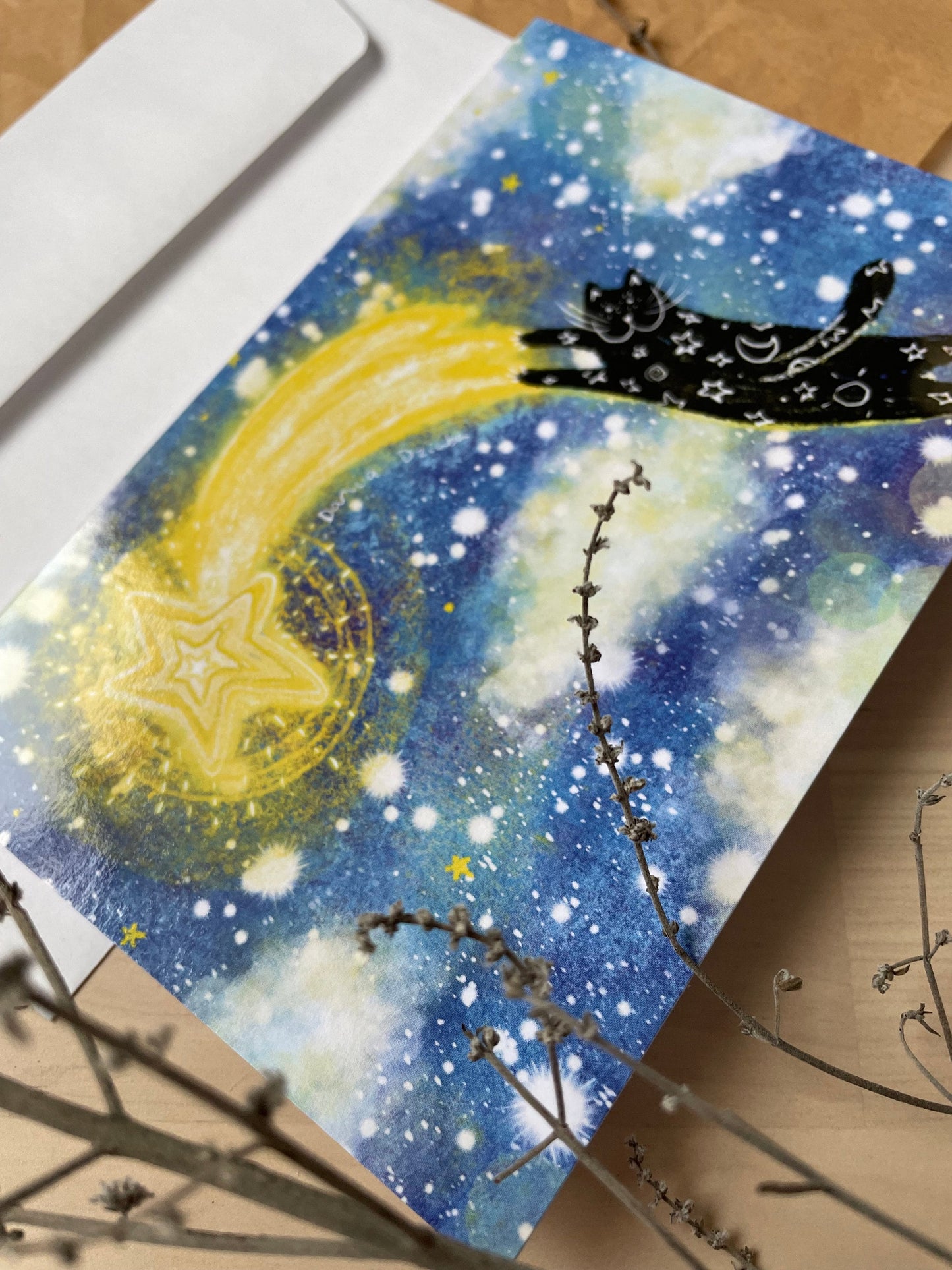 Monter une étoile: Carte de vœux