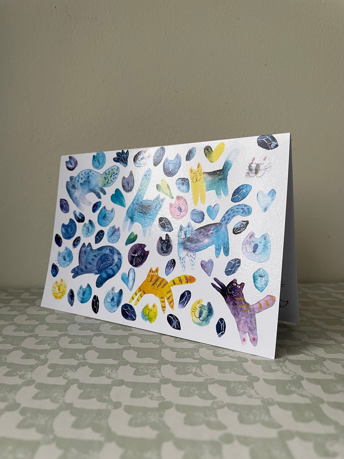 Chats et cristaux: Carte de vœux