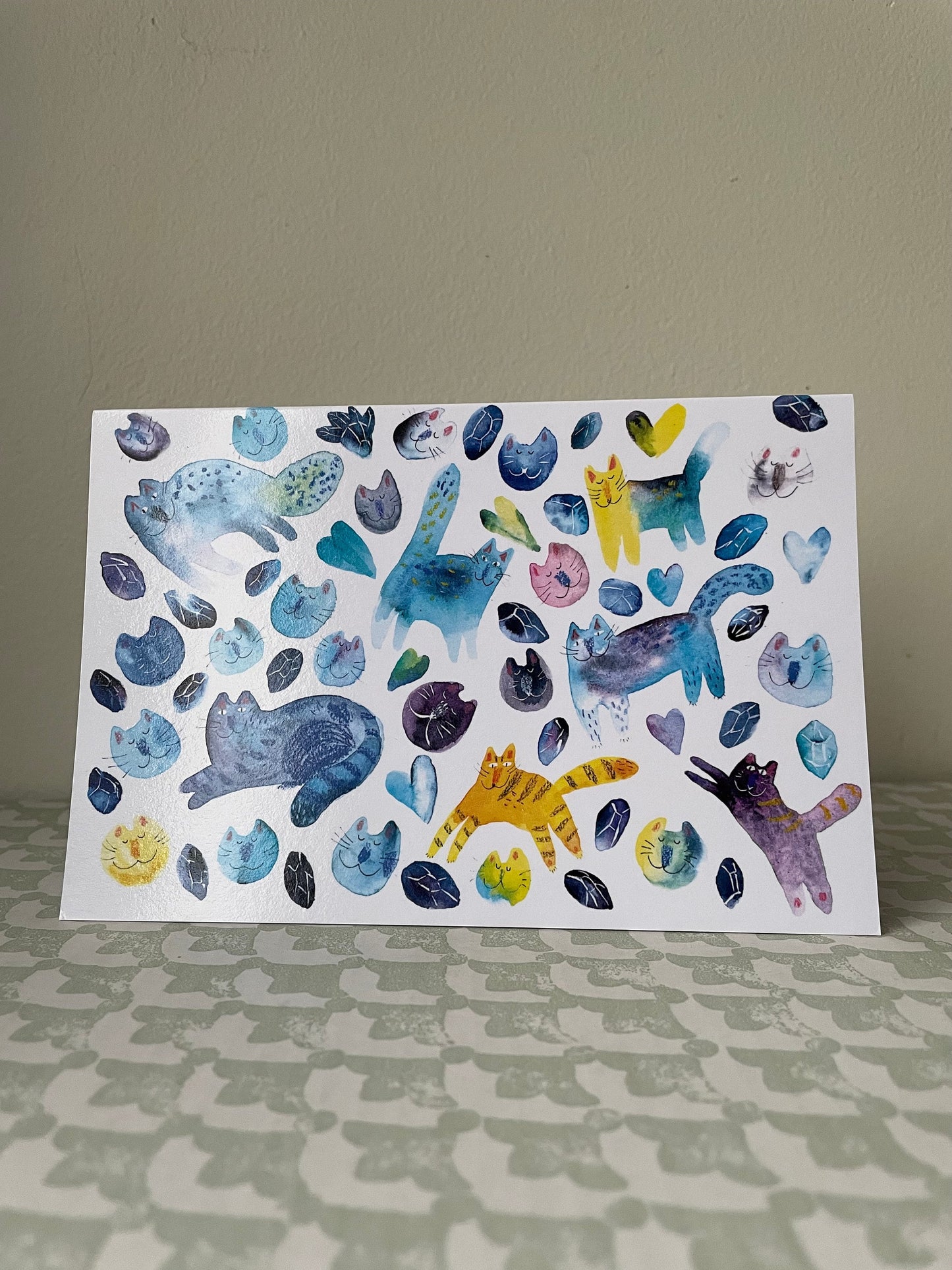 Chats et cristaux: Carte de vœux