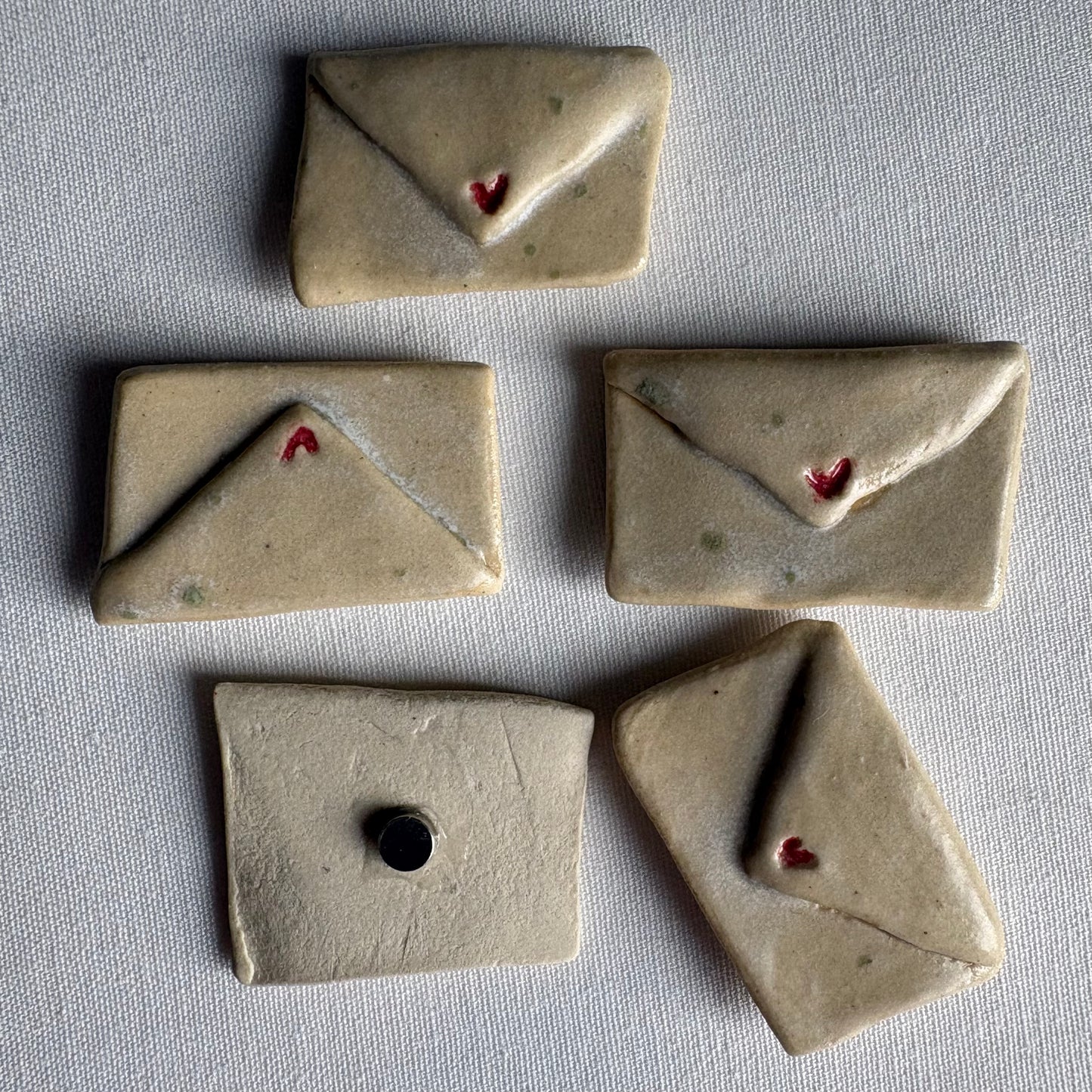 Tiny assorted ceramic magnets: Decorative