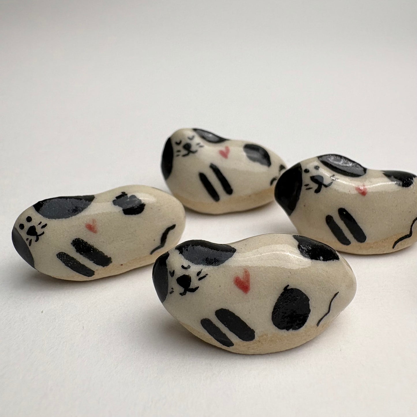 Tiny Hand-Sculpted Ceramic Dogs with Heart – Assorted Designs
