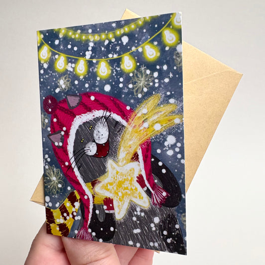 Mini card: Shooting star