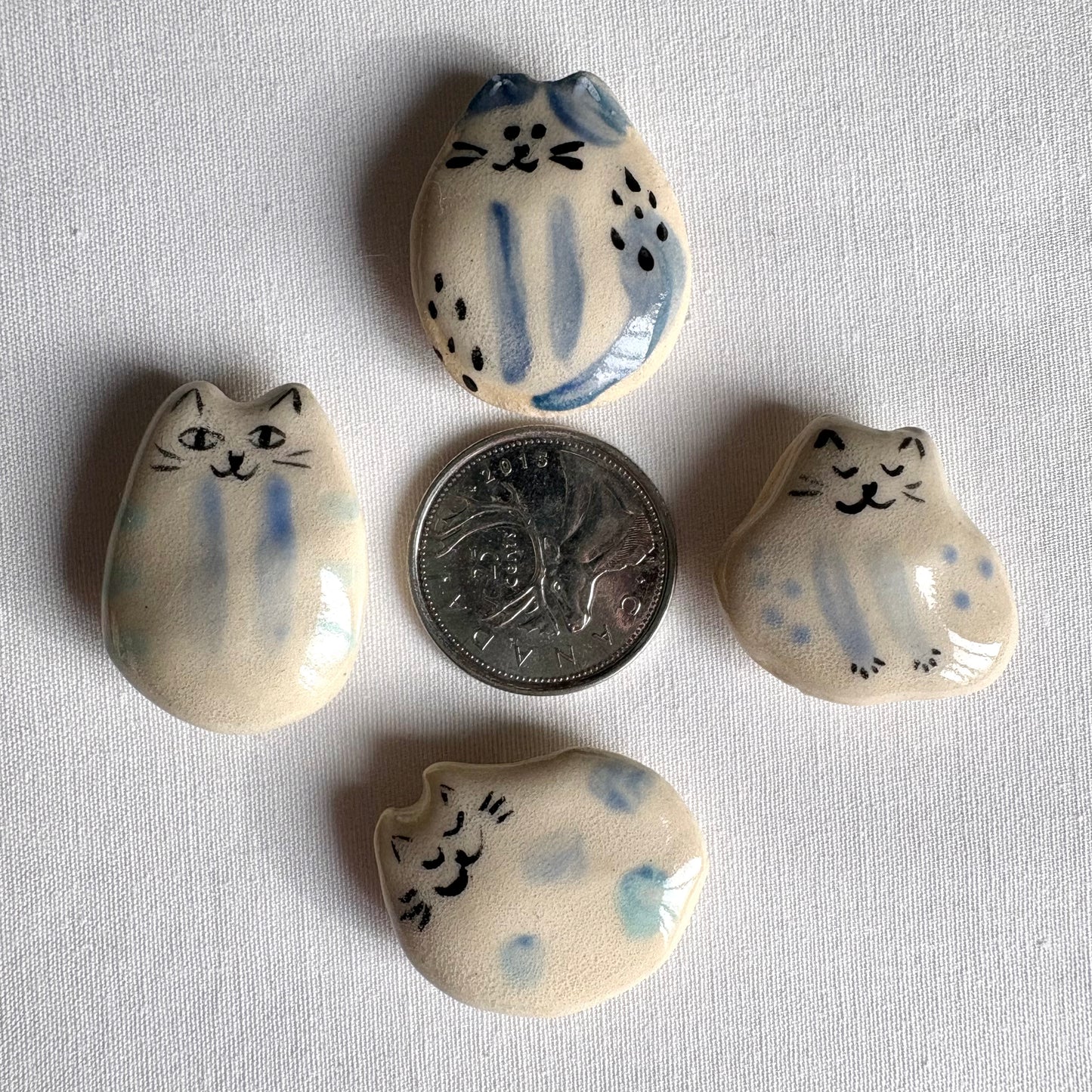 Tiny Cat-Shaped Ceramic Magnets: Bright and Assorted