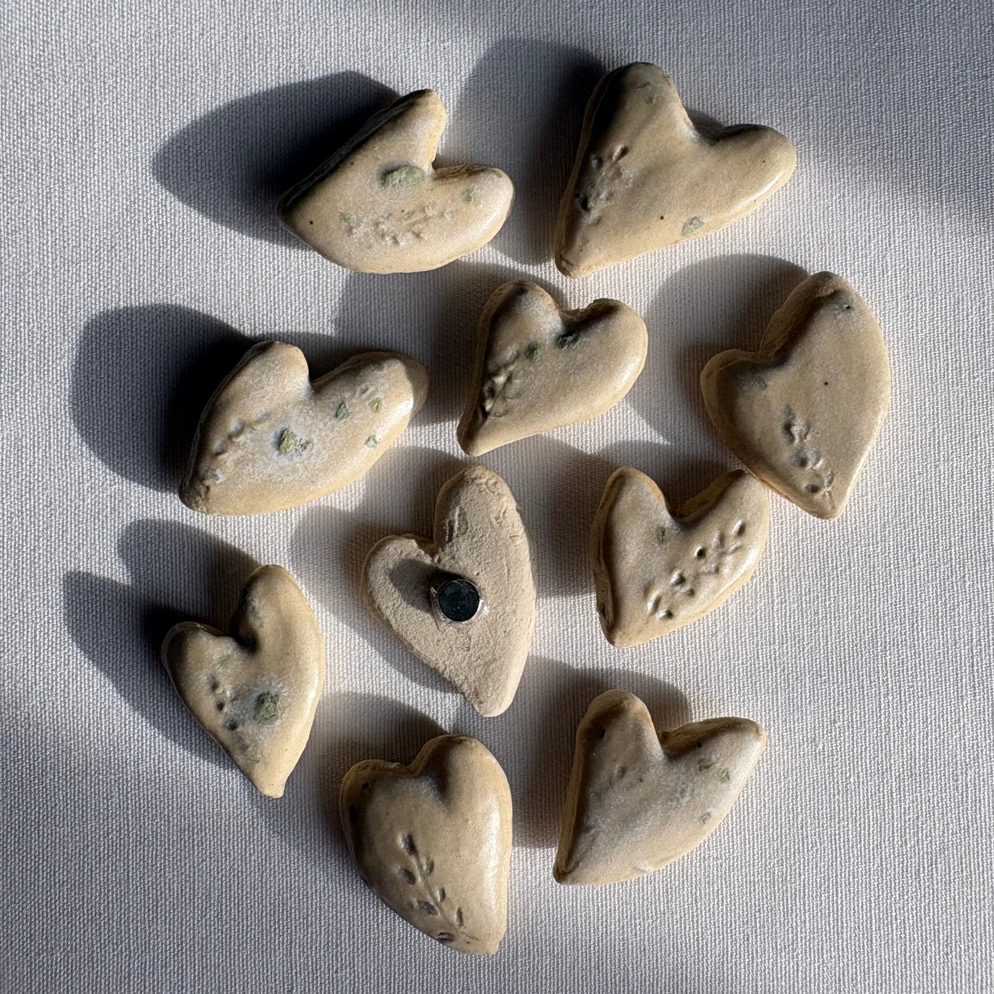 Tiny assorted ceramic magnets: Decorative