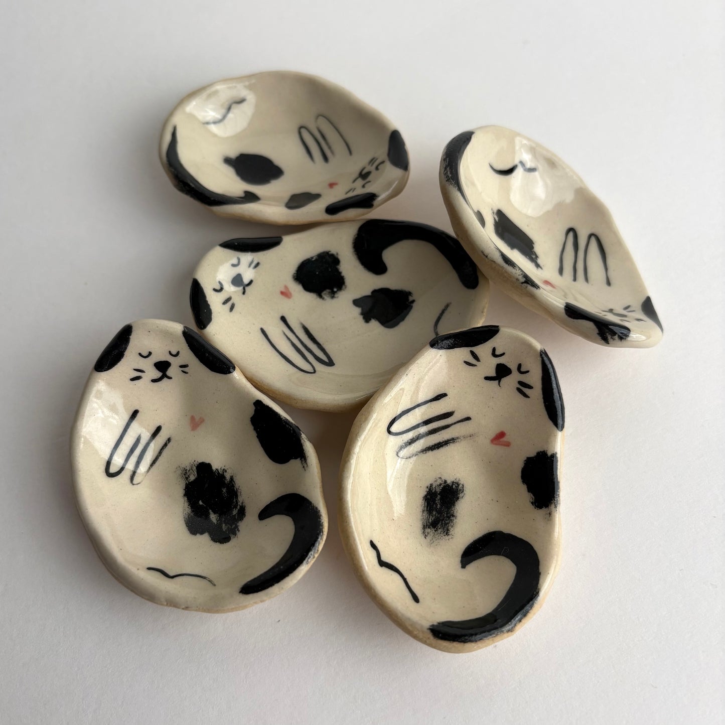 Tiny Handcrafted Ceramic Dog Dish (2” x 1.25”)