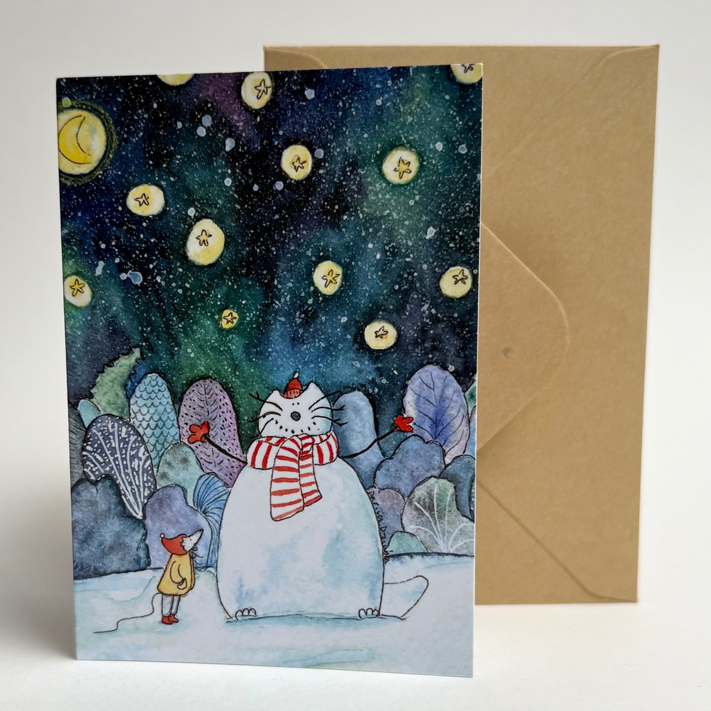 Mini card: I made a snowman